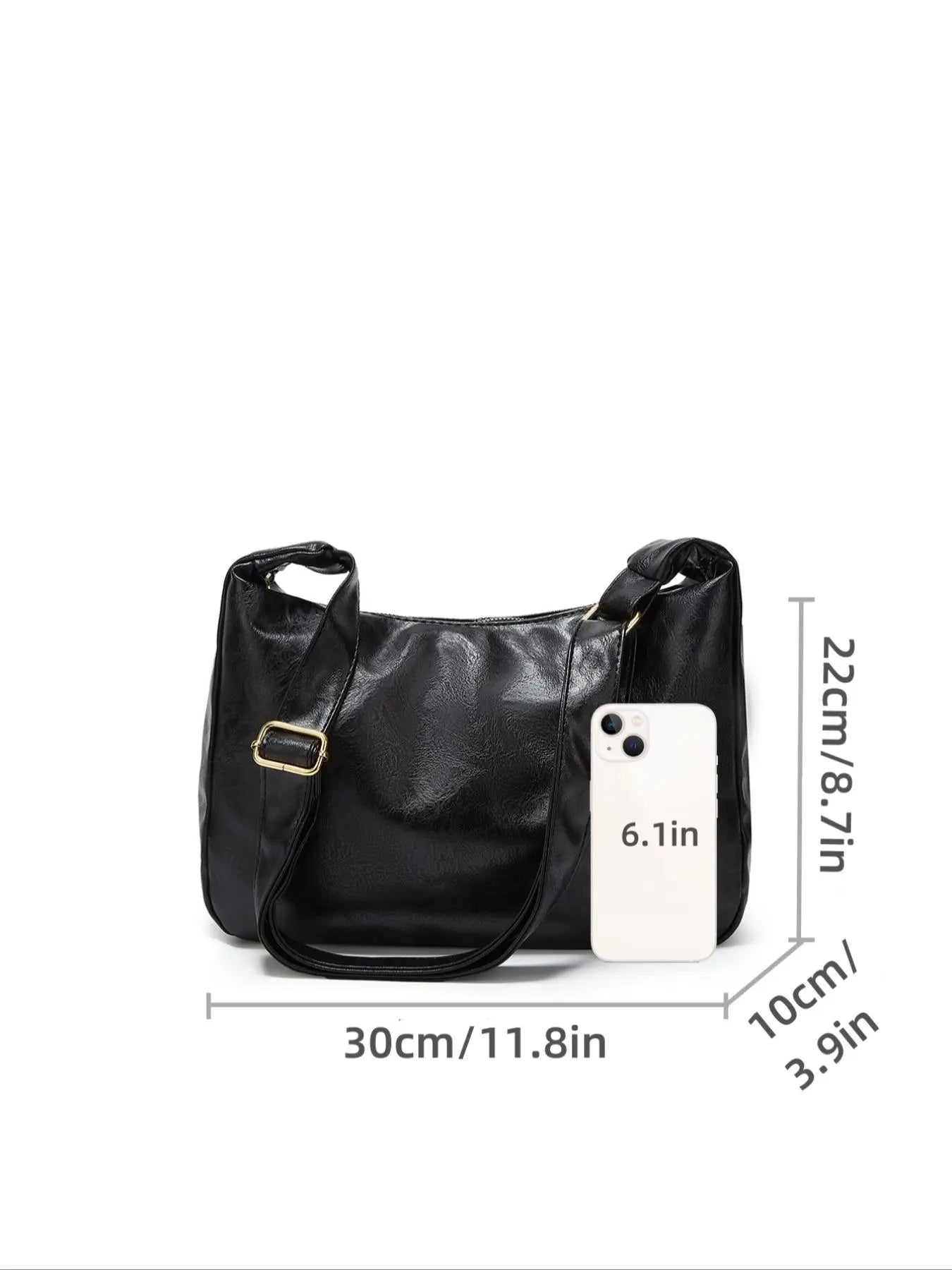 Women'S Solid Color Shoulder Bag, Back to School, Fashionable Large Capacity Crossbody Bag for Daily Used, Casual Trendy Versatile High-Quality Daily Commuting Bag